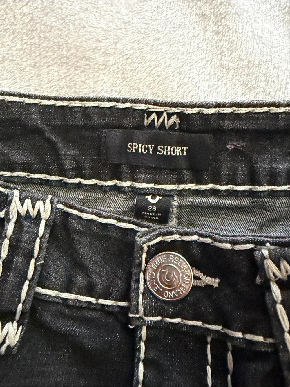 True Religion Dark Gray Spicy Short